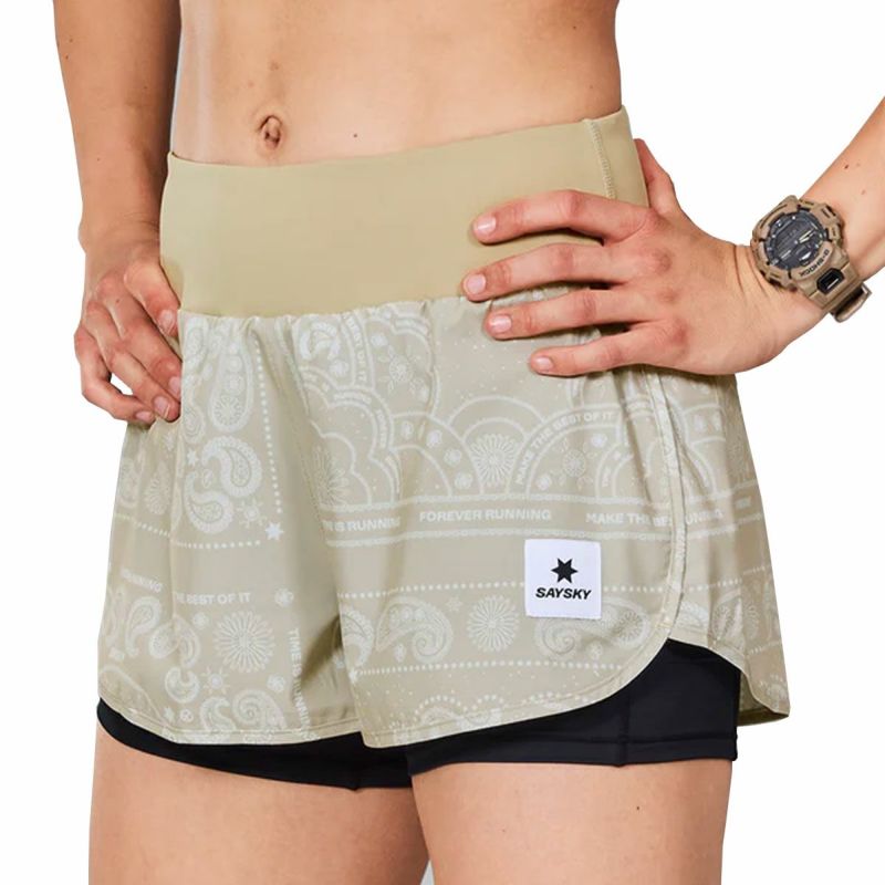 セイスカイSAYSKYランニングウェアボトムスショートハーフパンツ短パンWPaisleyPace2In1Shorts3MWRSH02レディース女性24FA秋冬