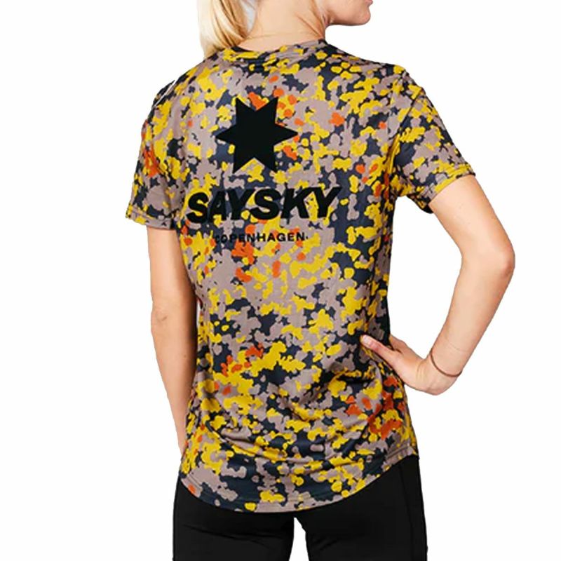 セイスカイSAYSKYランニングウェア半袖TシャツランニングTシャツCamoCombatT-shirtMMRSS02メンズレディースユニセックス24HO秋冬