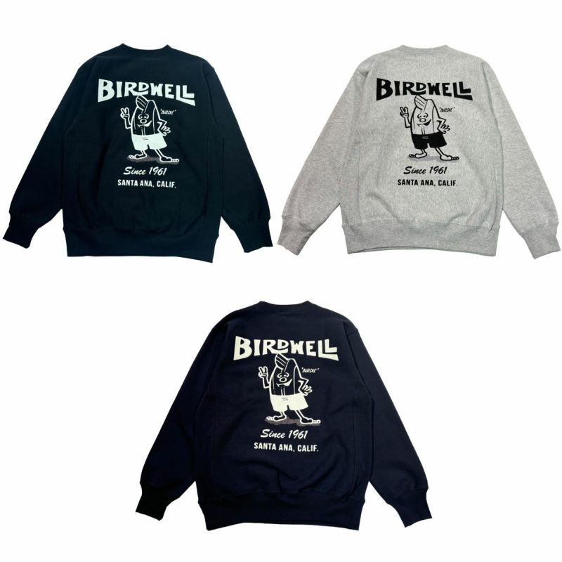 バードウェルBIRDWELLサーフィンサーフウェア長袖スウェット61SWEATSHIRTBW-SW-1-JPメンズ男性24FA秋冬