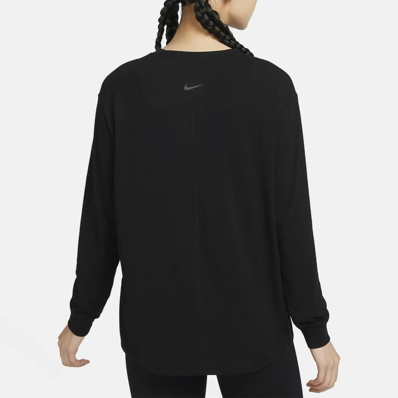 ナイキNIKEジムフィットネスヨガウェア長袖TシャツロンTウィメンズワンDri-FITルーズL/SトップFN2818-010レディース女性24HO秋冬