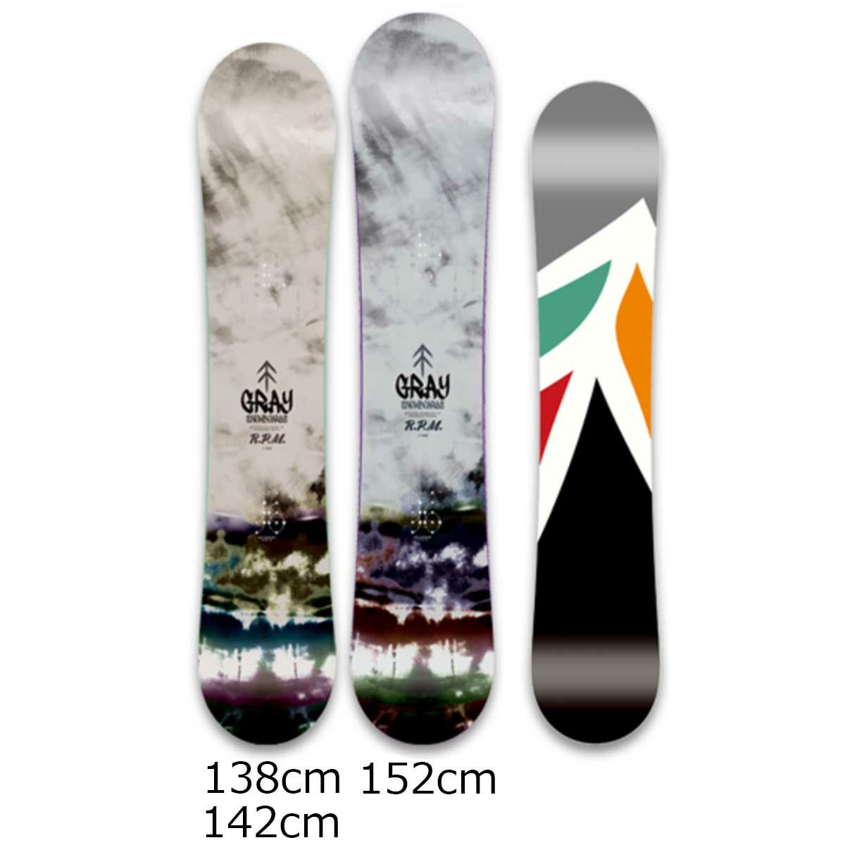 新品GRAY SNOWBOARDS R.P.M. 138cm はねのける ユニセックス