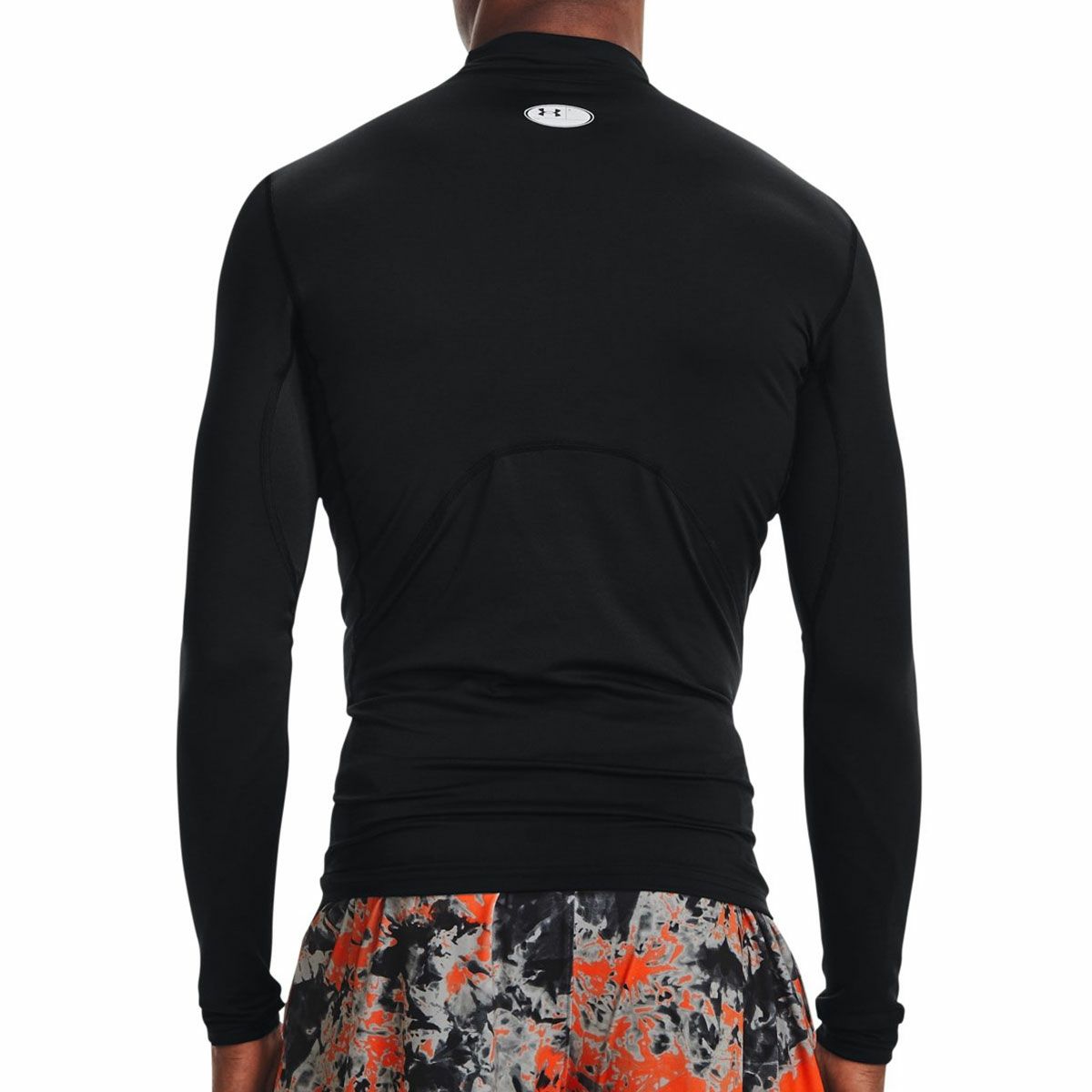 アンダーアーマーUNDERARMOURジムフィットネスヨガウェアインナーシャツアンダーシャツUAコールドギアアーマーコンプレッションロングスリーブモックネックシャツ1366072-001メンズ男性24FA秋冬