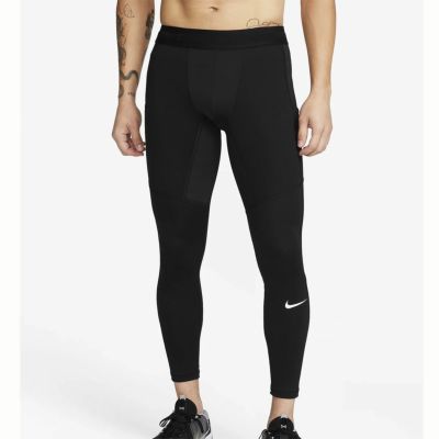 ナイキNIKEジムフィットネスヨガウェアボトムスインナーアンダーパンツショーツナイキプロウォームタイツFB7962-010メンズ男性24HO秋冬