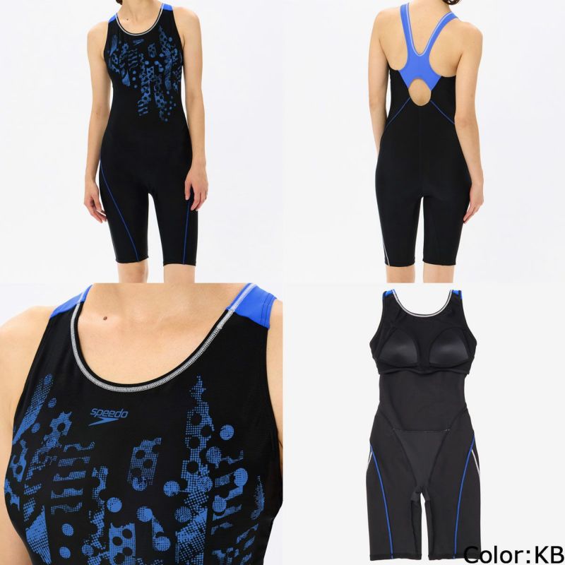スピードSPEEDOスイムフィットネス水着クラッシュドットルースンニースキンCrashDotLoosenKneeskinSFW12505-KBレディース女性S1春夏
