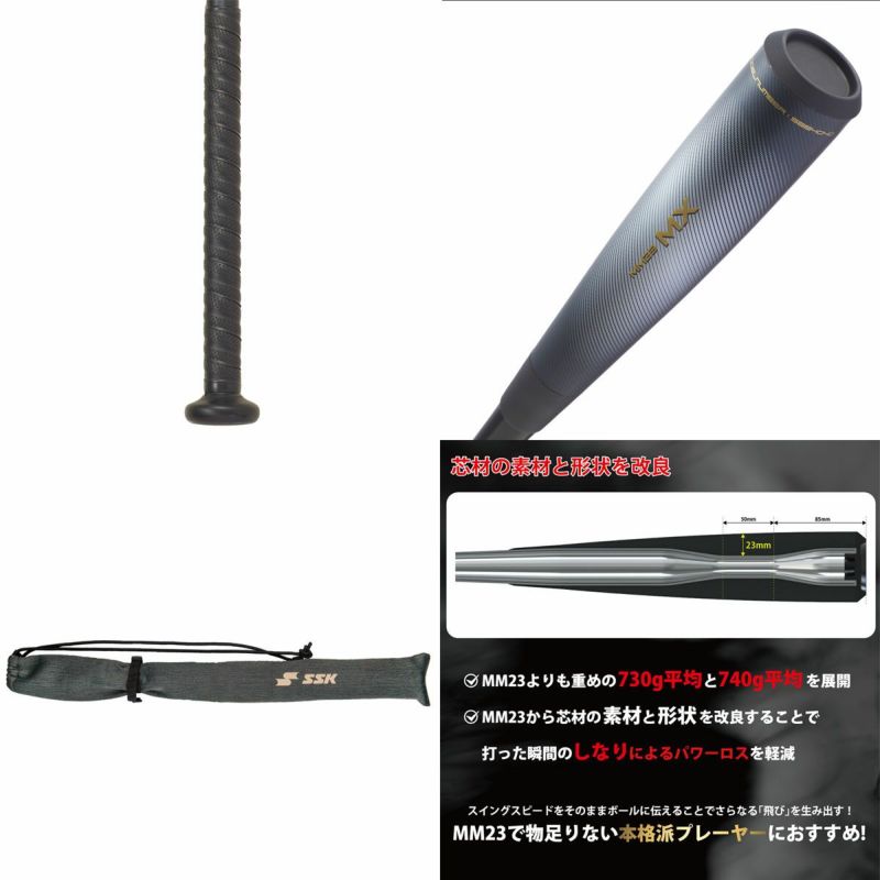 ◇【SSK】野球 バット 一般軟式バット トップバランス MM23MX パワー