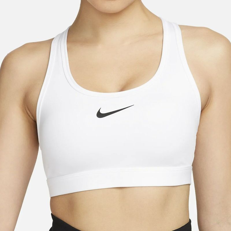 ナイキNIKEジムフィットネスヨガウェアスポーツブラスポブラブラトップスウッシュミディアムサポートパッディドスポーツブラDX6822-100レディース女性25SP春夏