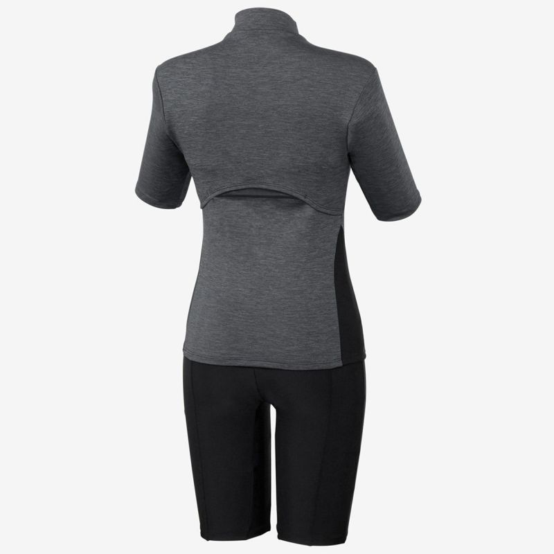 スピードSPEEDOスイムフィットネス水着ショートスリーブウェイビーセパShortSleeveWavySepaSFW32501-KXレディース女性25S1春夏