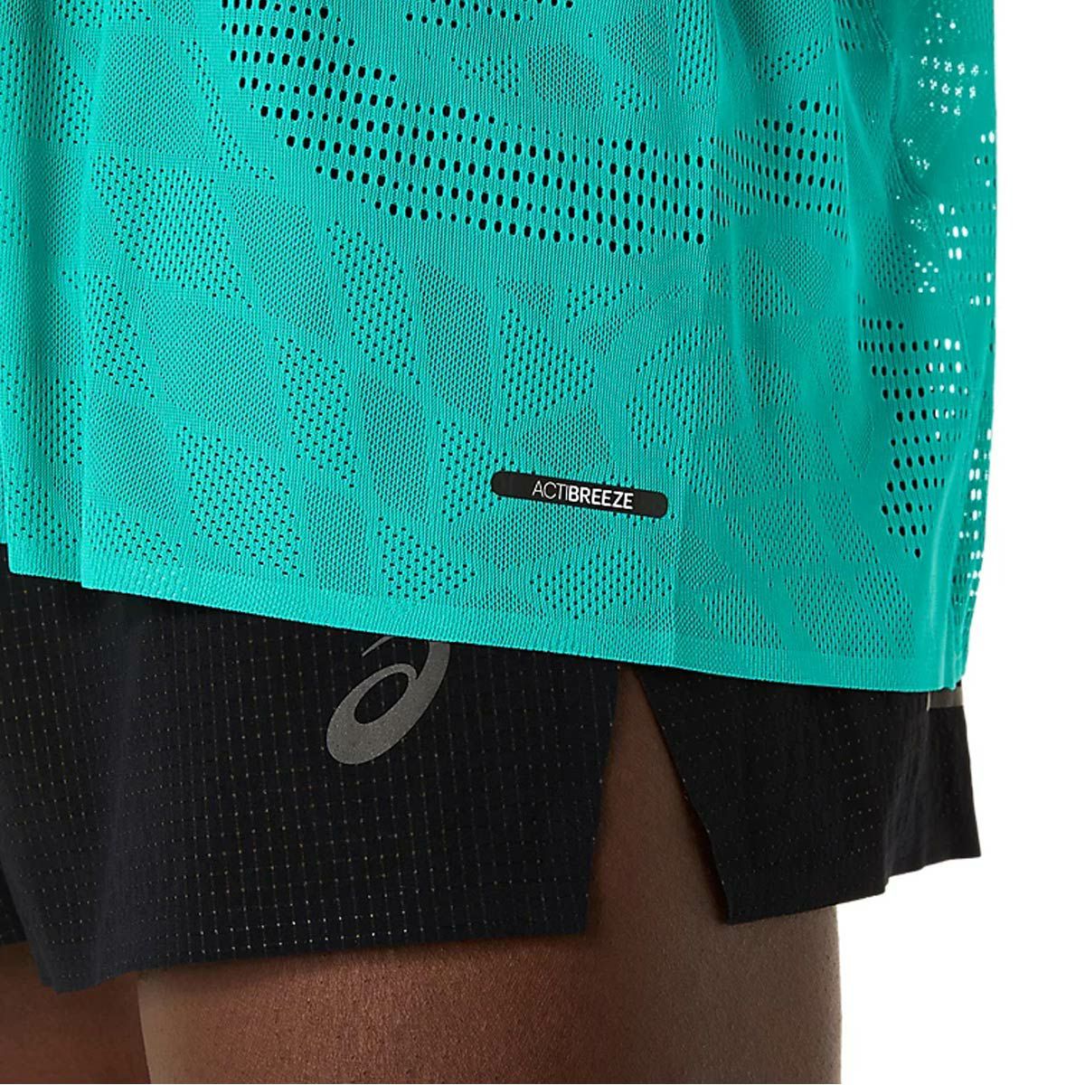 アシックスasicsランニングウェアノースリーブタンクトップMETARUNシングレット2011D287メンズ男性25SP春夏