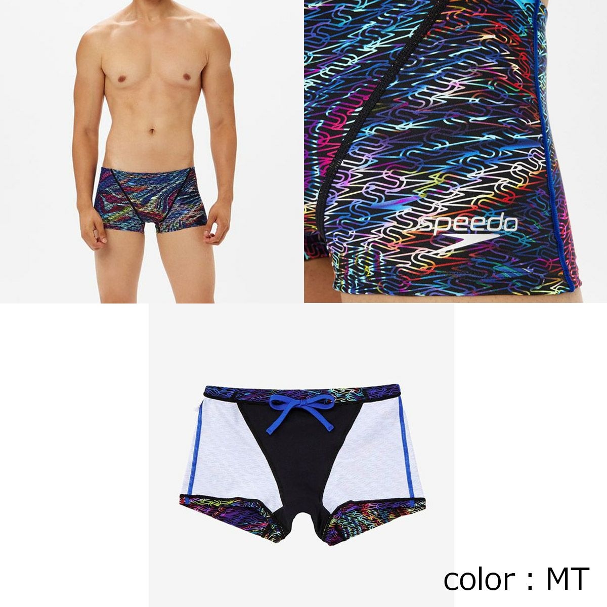 スピードSPEEDOスイムトレーニング競泳水着モノグラムジャパン2ターンズボックスMJ2TurnSBoxST52520-BLメンズ男性25S1春夏