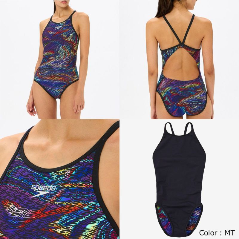 スピードSPEEDOスイムトレーニング競泳水着モノグラムジャパン2ターンズスーツMJ2TurnSSuitSTW02520-BLレディース女性25S1春夏