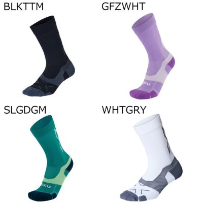 2XU ツータイムズユー ランニング ソックス 靴下 VectrLightCushionCrewSocks ヴェクター ライトクッション クルーソックス UA7005E メンズ レディース ユニセックス 25SP 春夏