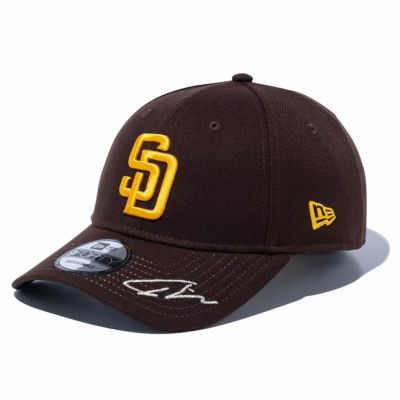 ニューエラNEWERAアウトドアカジュアル帽子キャップ9FORTYMLBSignatureサンディエゴパドレスダルビッシュ有バーントウッド14517911メンズレディースユニセックス25SP春夏