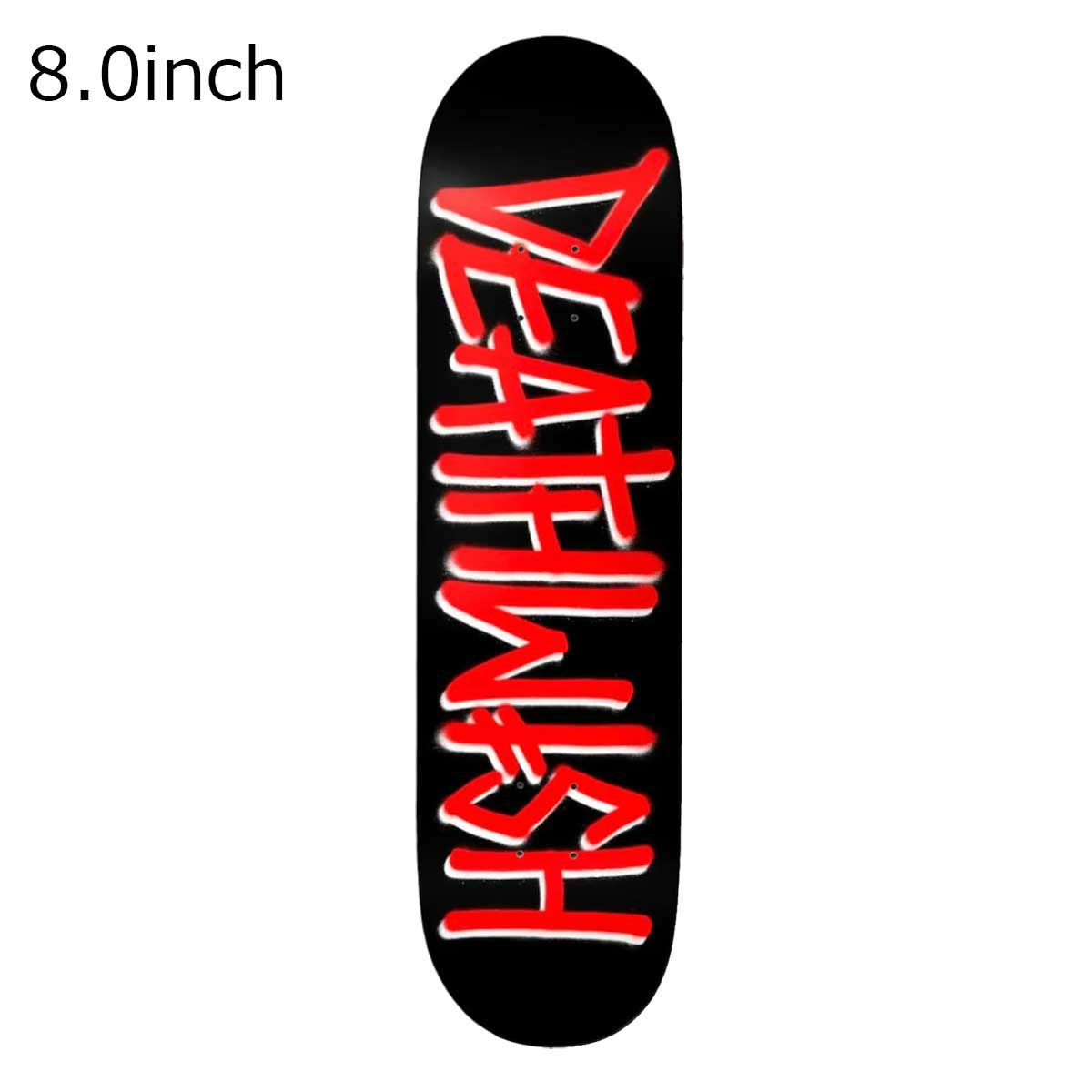 デスウィッシュDEATHWISHスケボースケートボードデッキ板デススプレイレッド8.0DWDEATHSPRAYRED8.0030050001010048