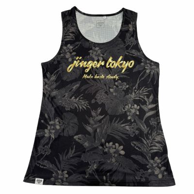 ジンガーJINGERランニングウェアノースリーブタンクトップランニングタンクトップJF-4027-BLKレディース女性24FA秋冬