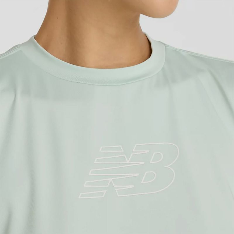 ニューバランスNewBalanceジムフィットネスヨガウェア半袖TシャツリラックスグラフィックショートスリーブTシャツRelaxedGraphicT-ShirtAWT51135-CYSレディース女性25SP春夏