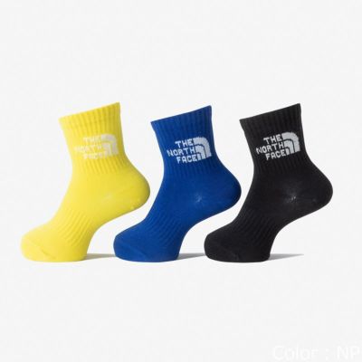 ザ・ノース・フェイスTHENORTHFACEアウトドアカジュアルソックス靴下キッズジャガードロゴ3PクルーKJACQUARDLOGO3PCREWNNJ82411-MKジュニアキッズ子ども男の子女の子25SS春夏