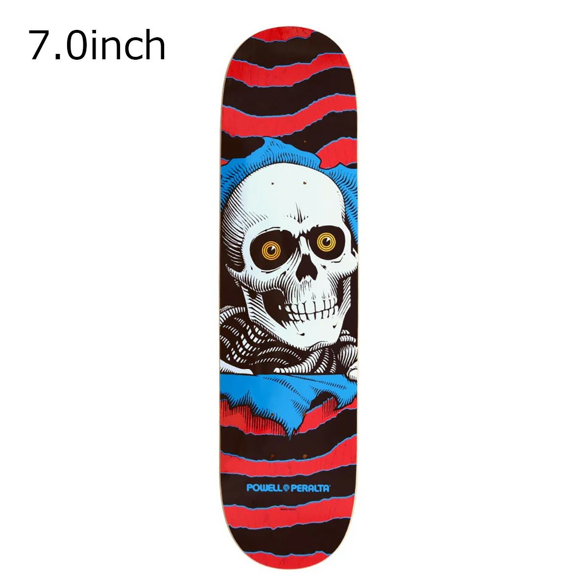 パウエルペラルタPOWELLPERALTAスケボースケートボードデッキ板RIPPERRED/STAINBLUE7.031210878ジュニアキッズ子ども男の子女の子