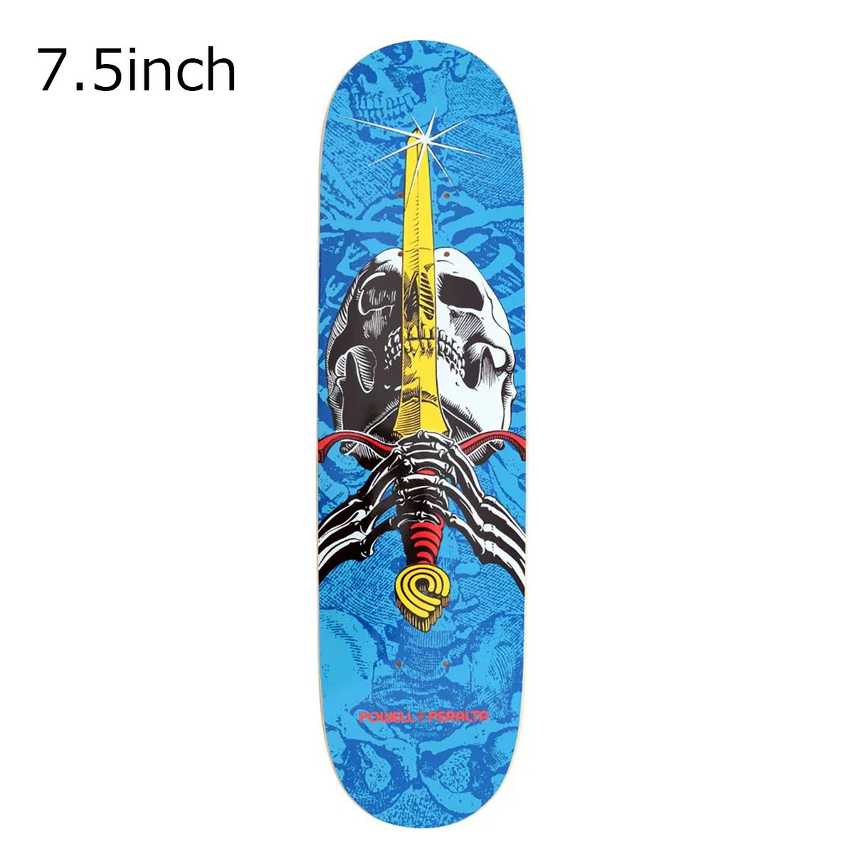 パウエルペラルタPOWELLPERALTAスケボースケートボードデッキ板SKULL&SWORDBLUE7.531210881ジュニアキッズ子ども男の子女の子