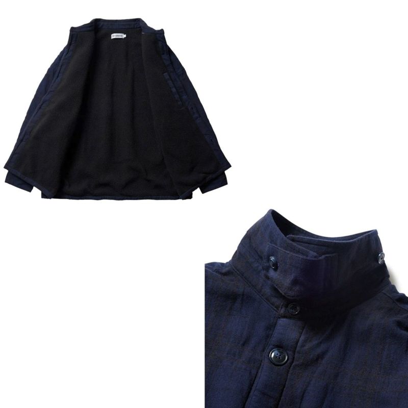 エビセンEVISENスケボースケートボードウェアアウターフリースプレイドフリースジャケットSHAOPLAIDFLEECEJACKET24FW-JK08メンズ男性24FA秋冬