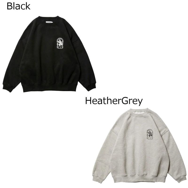 エビセンEVISENスケボースケートボードウェアスウェットトレーナーエンブレムクルースウェットEMBLEMCREWSWEAT24FW-SW06メンズ男性24FA秋冬