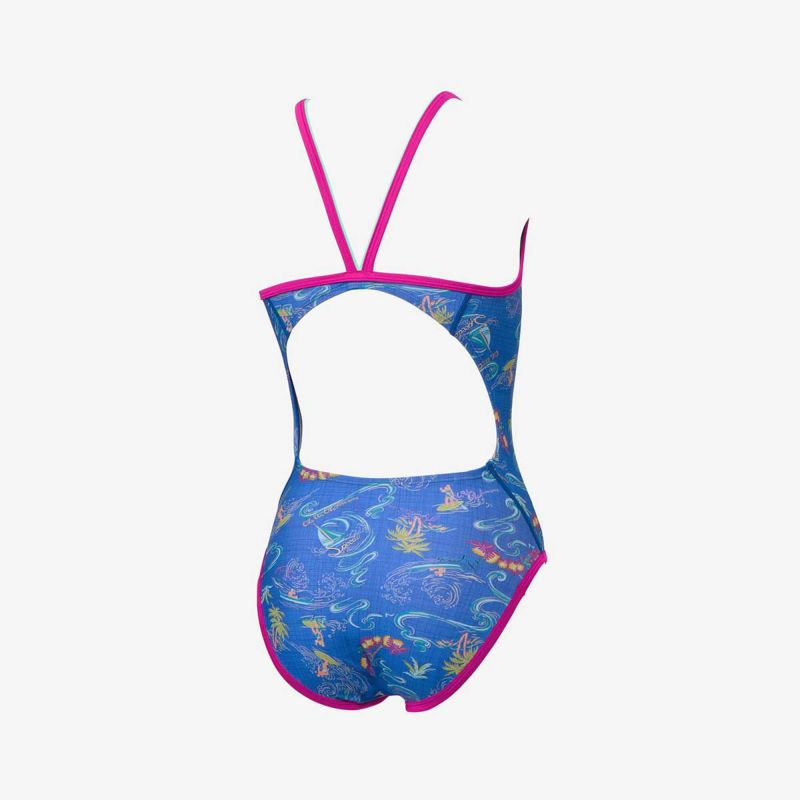 スピードSPEEDOスイムトレーニング競泳水着サンオンザシーターンズスーツSunOnTheSeaTurnSSuitSTW02505-BLレディース女性25S1春夏