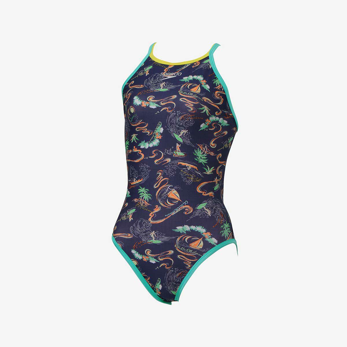 スピードSPEEDOスイムトレーニング競泳水着サンオンザシーターンズスーツSunOnTheSeaTurnSSuitSTW02505-NBレディース女性25S1春夏