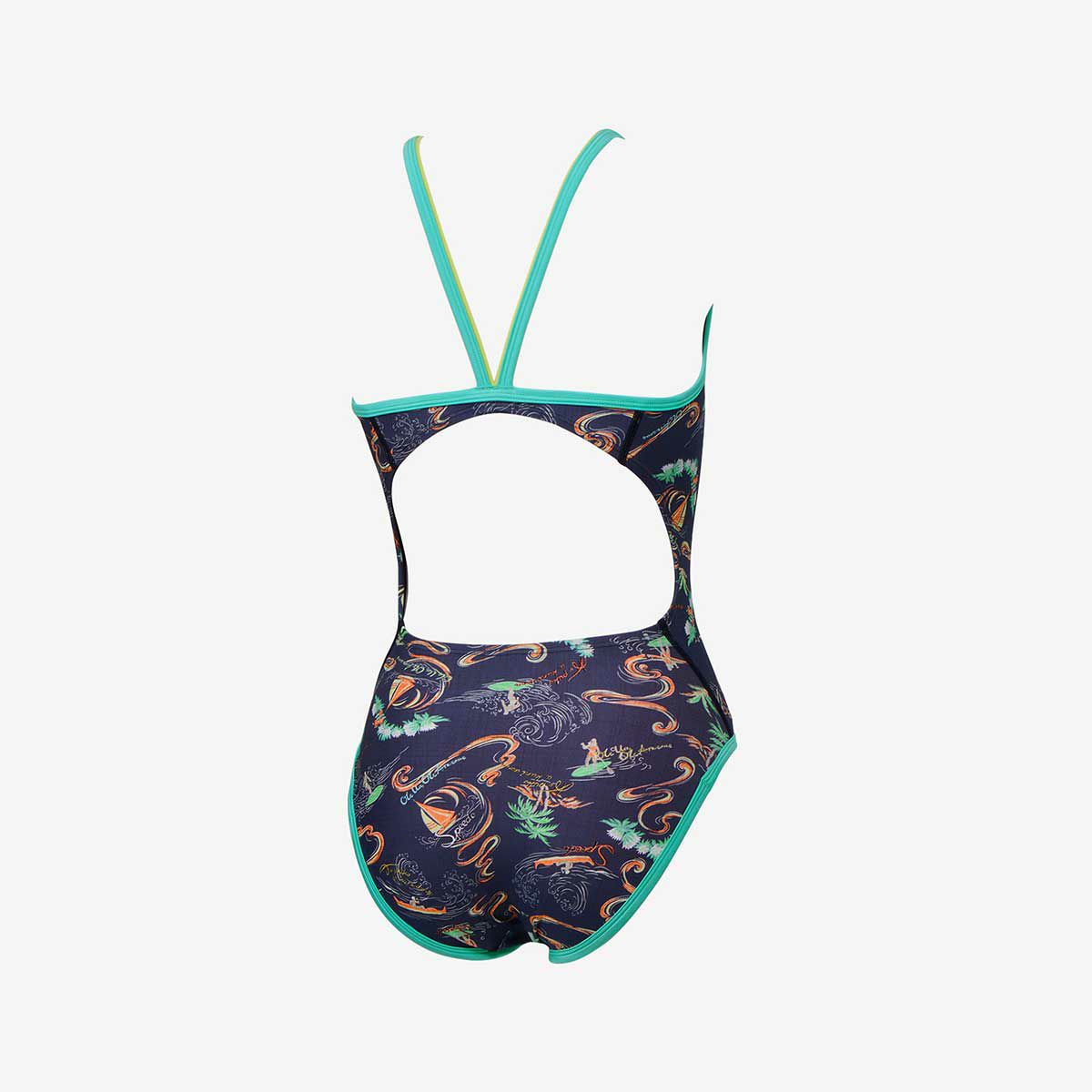 スピードSPEEDOスイムトレーニング競泳水着サンオンザシーターンズスーツSunOnTheSeaTurnSSuitSTW02505-NBレディース女性25S1春夏