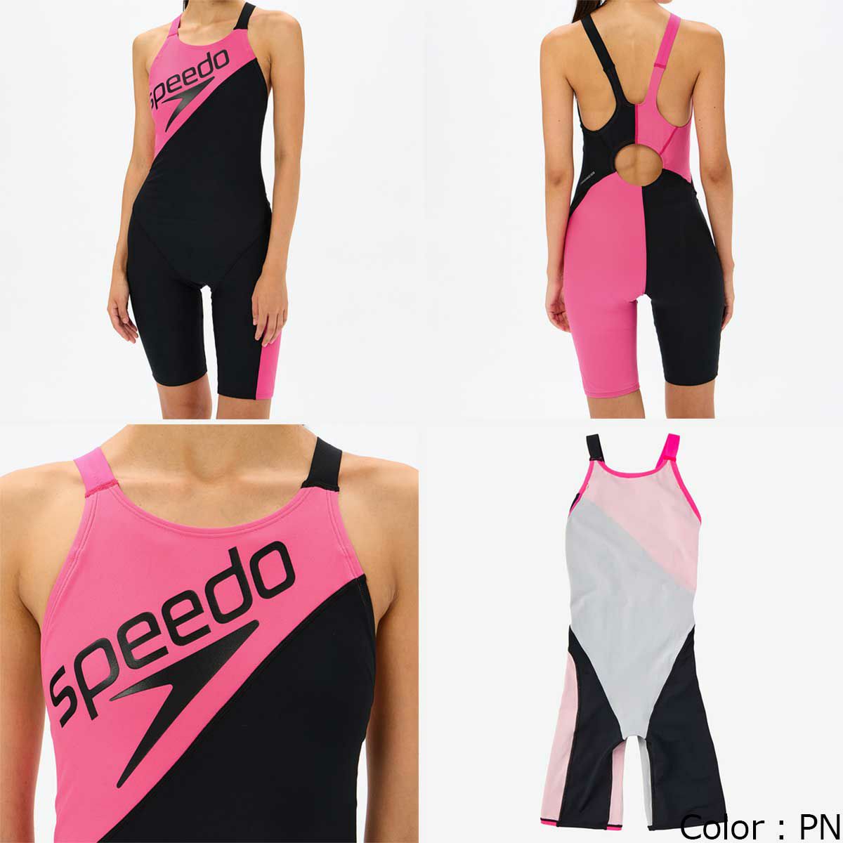 スピードSPEEDOスイムトレーニング競泳水着パネルターンズニースキンPanelTurnSKneeskinSTW12503-MGレディース女性25S1春夏