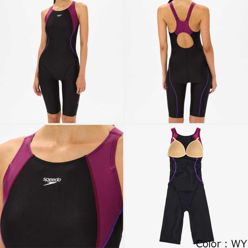 スピードSPEEDOスイムフィットネス水着フレックスシグマニューコンフォートラップニースキンFLEXΣνComfortLapKneeskinSFW12501-AQレディース女性25S1春夏