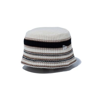 ニューエラ NEW ERA アウトドア カジュアル 帽子 ハット ニットバケット マルチボーダー オフホワイト KNIT BUCKET MULTI BORDER OWHI 14518193 メンズ レディース ユニセックス 25SP 春夏