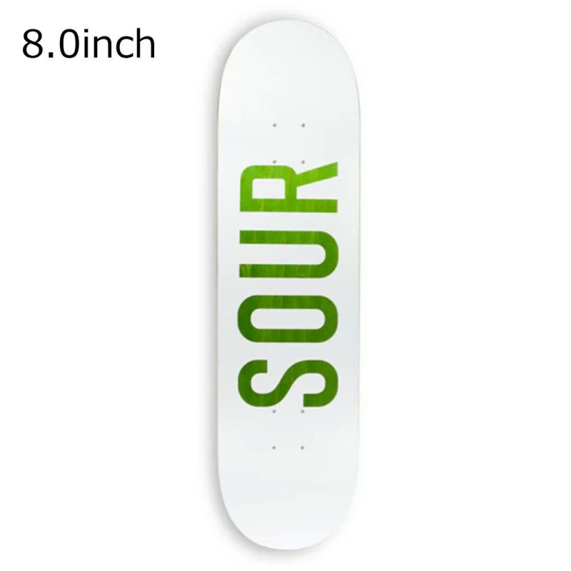 サワーSOURスケボースケートボードデッキ板ArmyWhite.Wood8.01005402