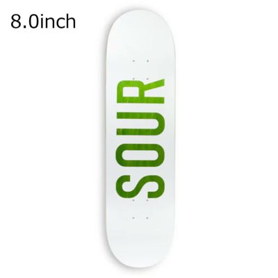 サワーSOURスケボースケートボードデッキ板ArmyWhite.Wood8.01005402
