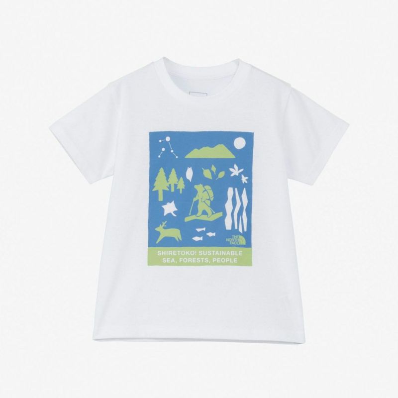 ザ・ノース・フェイスTHENORTHFACEアウトドアカジュアルウェア半袖TシャツトドラーショートスリーブシレトコティーTS/SSHIRETOKOTEENTT32534ST-Wジュニアキッズ子ども男の子女の子25SS春夏