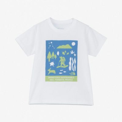 ザ・ノース・フェイスTHENORTHFACEアウトドアカジュアルウェア半袖TシャツトドラーショートスリーブシレトコティーTS/SSHIRETOKOTEENTT32534ST-Wジュニアキッズ子ども男の子女の子25SS春夏