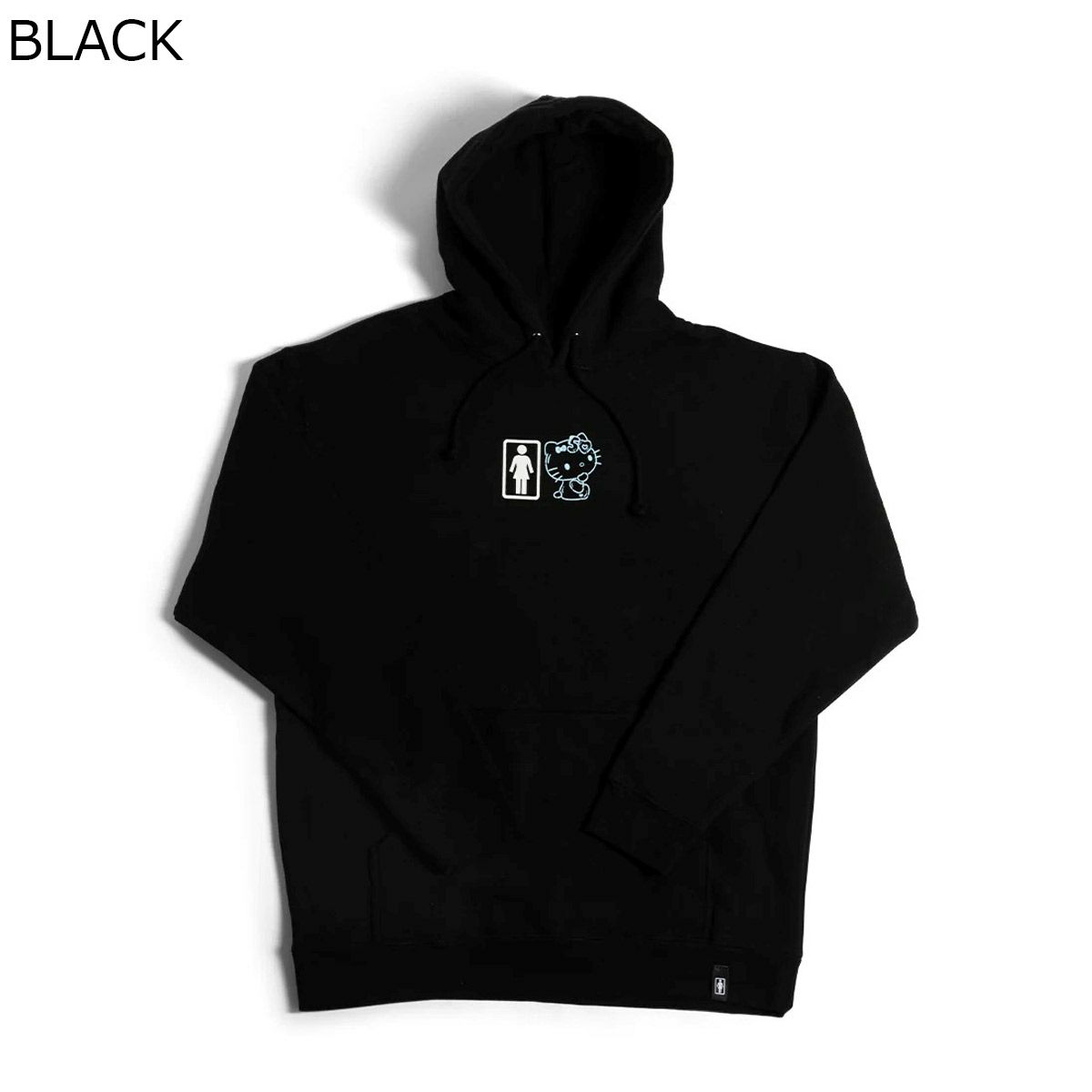 ガールGIRLスケボースケートボードウェアスウェットパーカーハローキティPARTNERSPULLOVERHOODIEGW48U13メンズレディースユニセックス25SP春夏