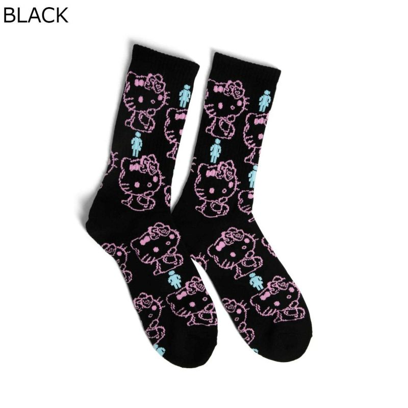 ガールGIRLスケボースケートボードソックス靴下ハローキティALLAOVERSOCKSGWA65メンズレディースユニセックス25SP春夏
