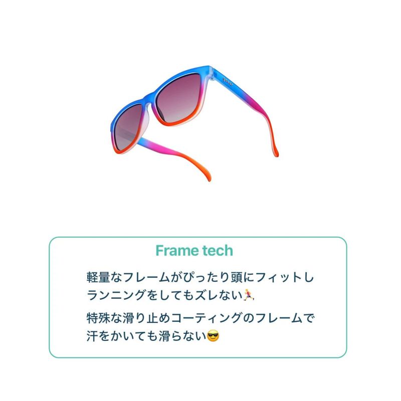グダーgoodrスポーツサングラスOGsPureSkyCandyOG-PR1-GRメンズレディースユニセックス24FA秋冬