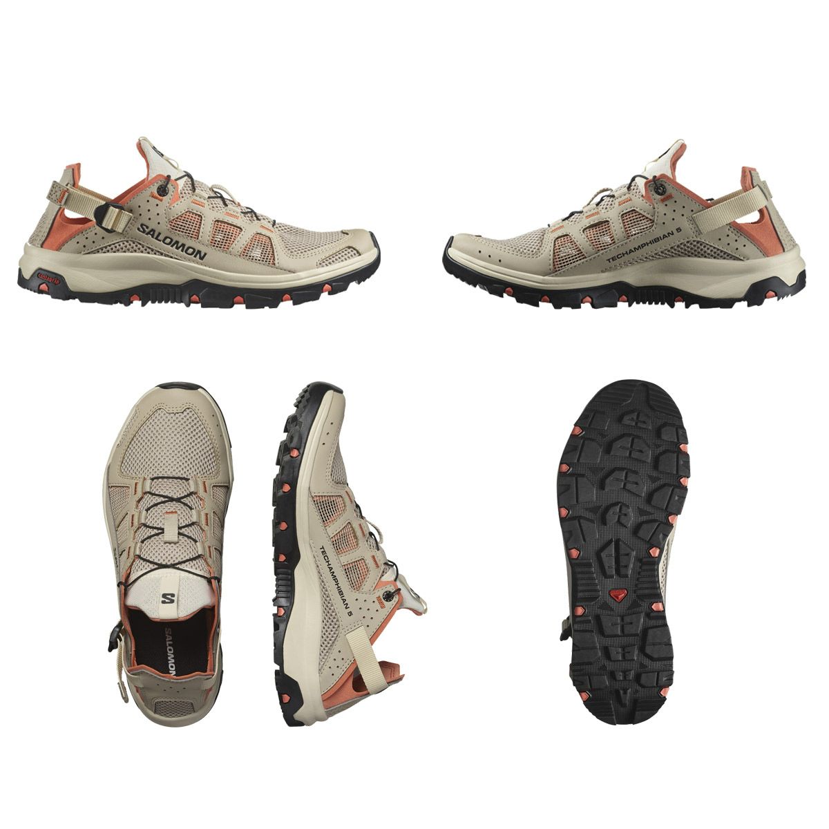 サロモンSALOMONランニングランシューシューズ靴TECHAMPHIBIAN5WウォーターシューズL47432400レディース女性25SP春夏