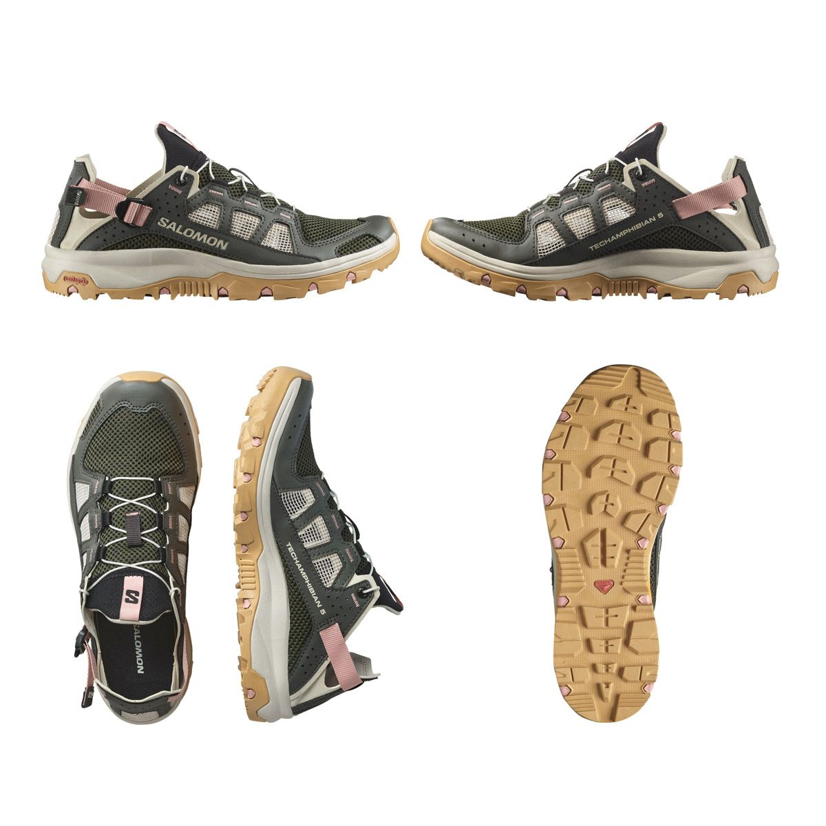 サロモンSALOMONランニングランシューシューズ靴TECHAMPHIBIAN5WウォーターシューズL47750800レディース女性25SP春夏