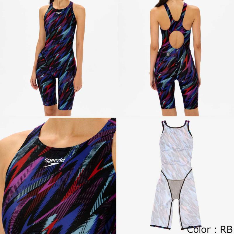 スピードSPEEDOスイム競泳水着フレックスシグマカイセミオープンバックニースキン3FLEXΣχSemiOpenbackKneeskinIIISCW12502F-DOレディース女性25S1春夏