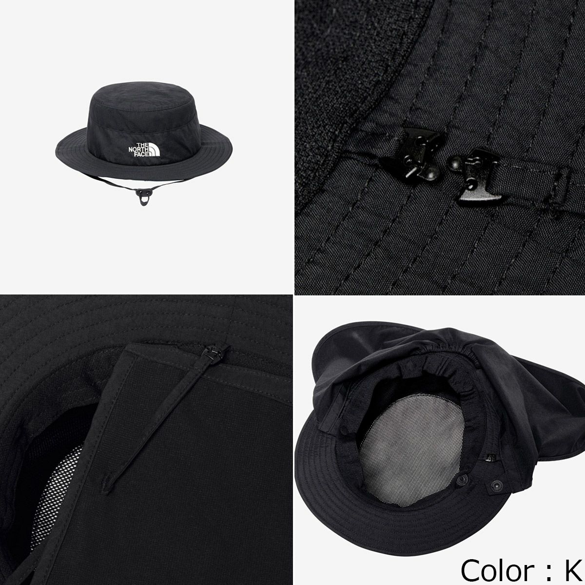 ザ・ノース・フェイスTHENORTHFACEアウトドアカジュアル帽子ハットサンシールドハットSUNSHIELDHATNN02504-Kメンズレディースユニセックス25SS春夏