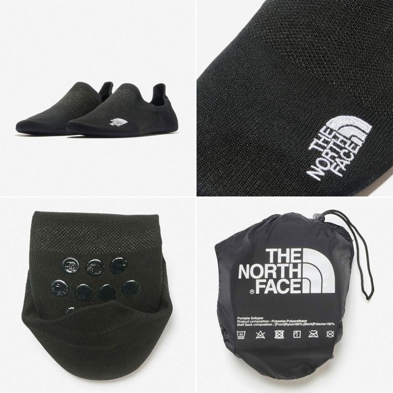 ザ・ノース・フェイスTHENORTHFACEアウトドアカジュアルソックス靴下ポータブルソリッパーPORTABLESOLIPPERNN82370-KKメンズレディースユニセックス25SS春夏