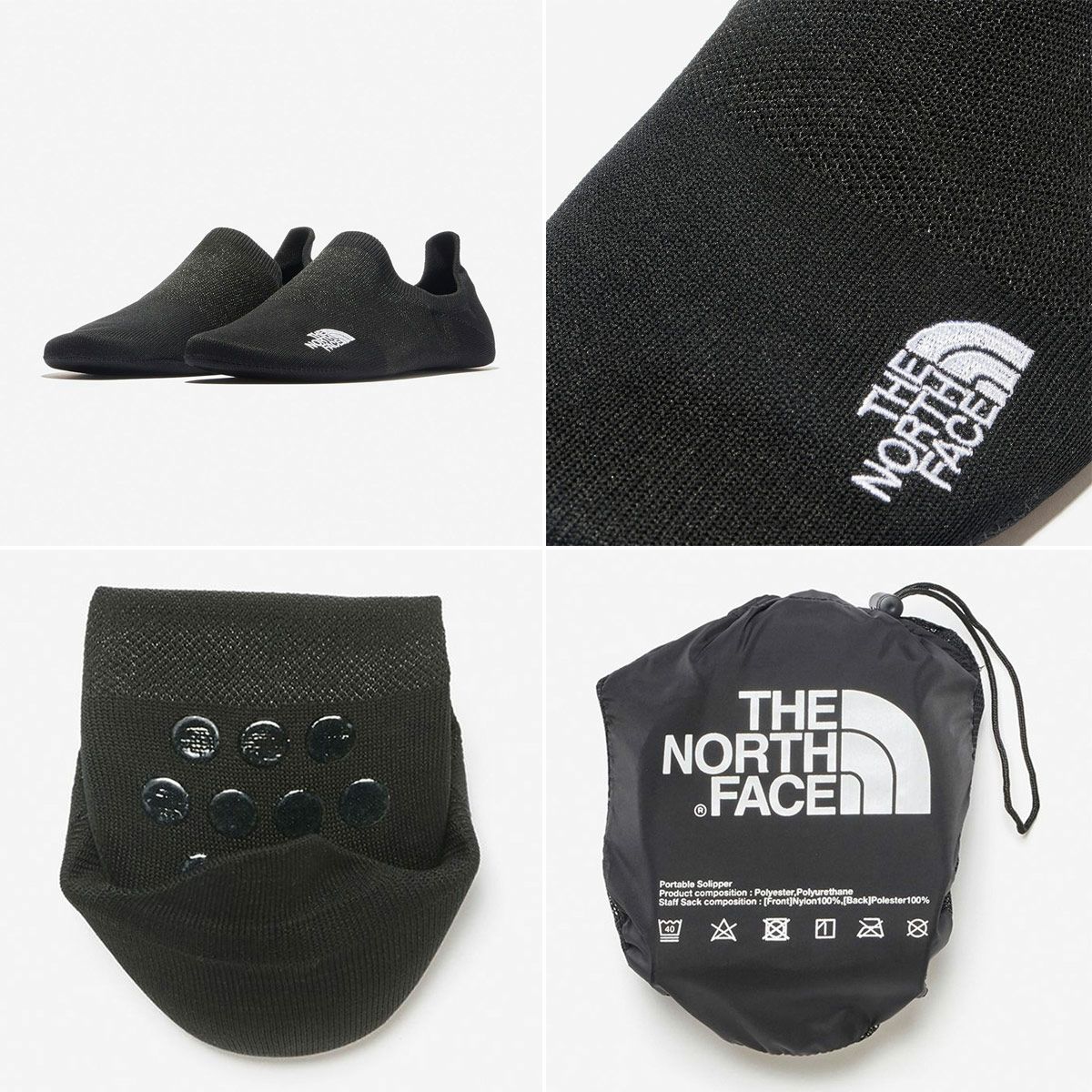 ザ・ノース・フェイスTHENORTHFACEアウトドアカジュアルソックス靴下ポータブルソリッパーPORTABLESOLIPPERNN82370-KKメンズレディースユニセックス25SS春夏