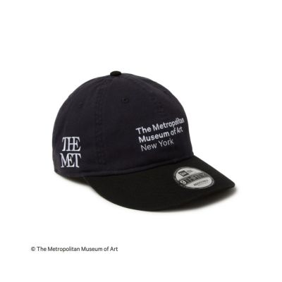 ニューエラNEWERAアウトドアカジュアル帽子キャップ9THIRTYTheMetレザーストラップネイビーブラックバイザー14457362メンズレディースユニセックス25SP春夏