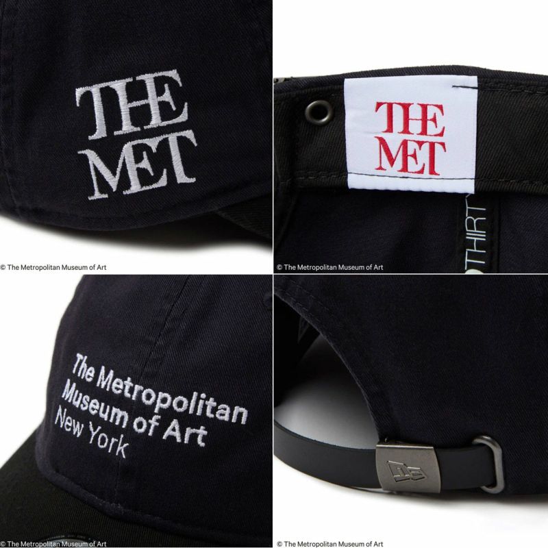 ニューエラNEWERAアウトドアカジュアル帽子キャップ9THIRTYTheMetレザーストラップネイビーブラックバイザー14457362メンズレディースユニセックス25SP春夏