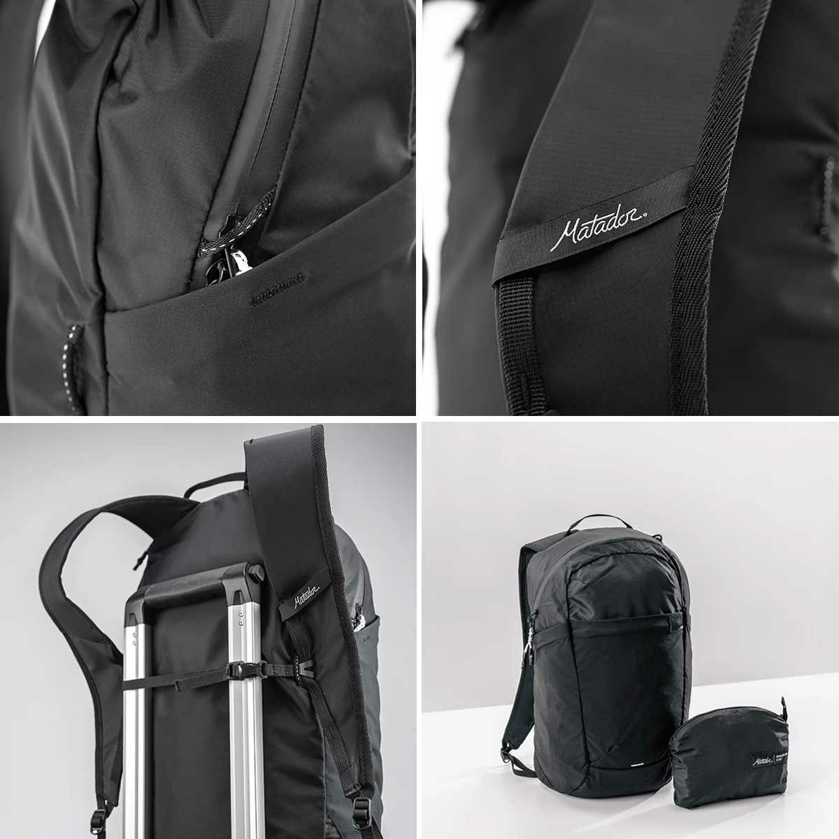 マタドールMatadorアウトドアカジュアル鞄バッグリュックサックバックパックデイパックリフラクションパッカブルバックパックブラック20370059001000メンズレディースユニセックス25SP春夏