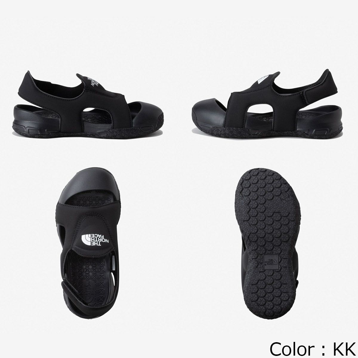 ザ・ノース・フェイスTHENORTHFACEアウトドアカジュアルスポーツサンダル靴キッズストレイタムシェルKSTRATUMSHELLNFJ52450-KKジュニアキッズ子ども男の子女の子25SS春夏