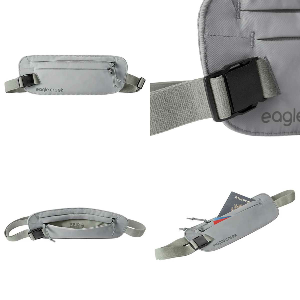 イーグルクリークEagleCreekアウトドアカジュアル鞄バッグウエストポーチボディバッグアンダーカバーRFIDマネーベルトストームグレー11862399367000メンズレディースユニセックス25SP春夏