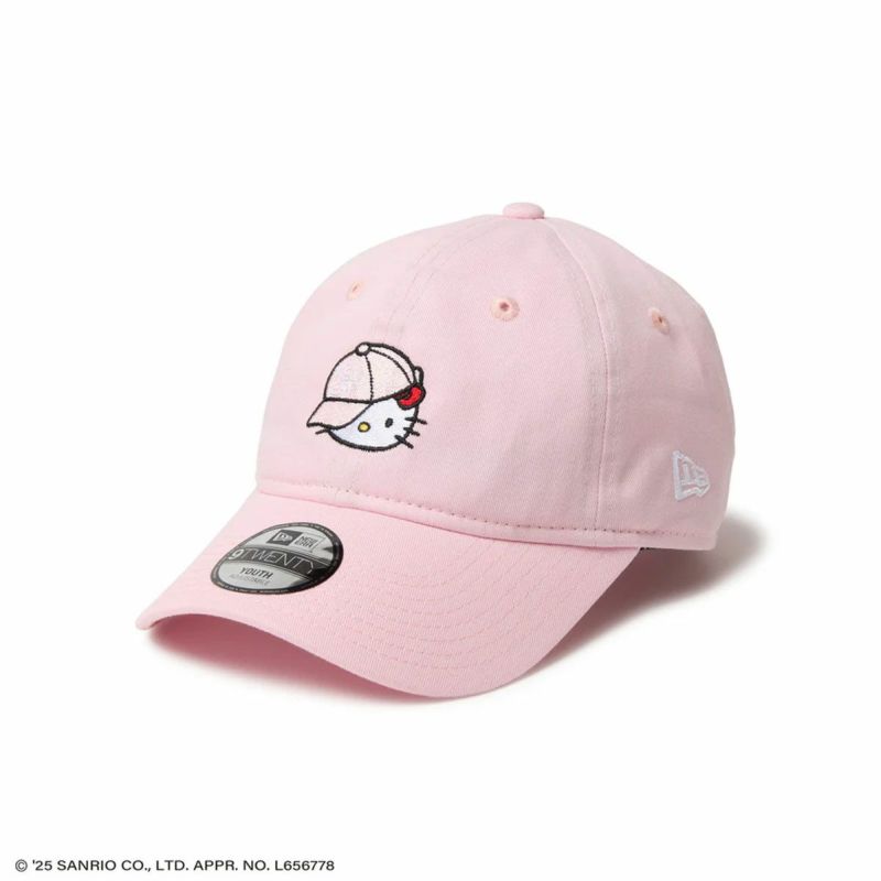 ニューエラNEWERAアウトドアカジュアル帽子キャップYouth9TWENTYHELLOKITTYキャップピンク14348578ジュニアキッズ子ども男の子女の子25SP春夏