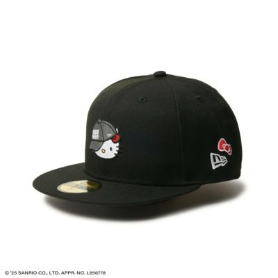 ニューエラNEWERAアウトドアカジュアル帽子キャップ59FIFTYHELLOKITTYキャップブラック14348625メンズレディースユニセックス25SP春夏